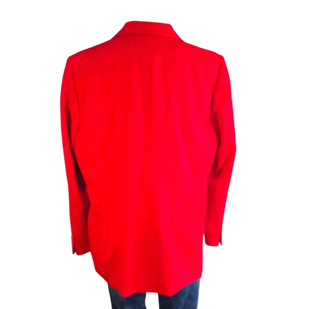 Pendleton Vintage Red Virgin Wool Blazer Made in USA Size 16 - Picture 5 of 14